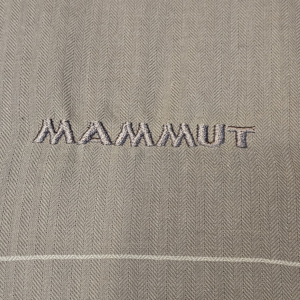 Mammut #1030 - 0230 Mens SS Button Front Gray Striped Lightweight Size L - Picture 8 of 16
